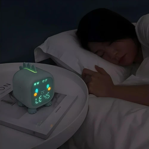 Voice Control Dinosaur Alarm Clock & Night Light