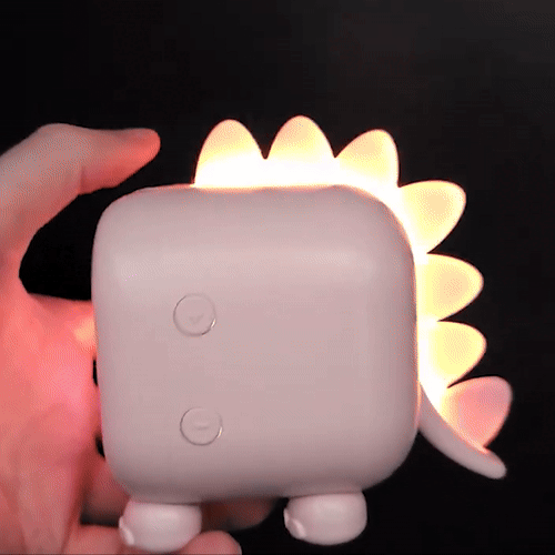 Voice Control Dinosaur Alarm Clock & Night Light