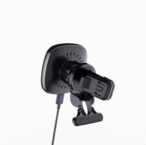 Magnetic Wireless Car Charger in Use