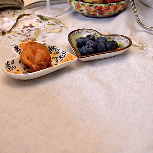 3 Heart-Shaped Ceramic Dish